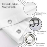 Goth Skull Halloween Shower Curtain, Black and Gold