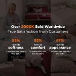 White Queen Duvet Cover Set with Zipper Closure