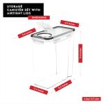 Airtight Cereal Storage Containers - 4 Pack