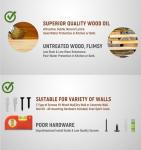 LEOPO Set of 6 Corner Floating Shelves