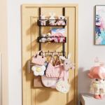 Over The Door Hooks Organizer with Baskets
