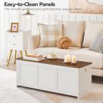 Retro Wooden Storage Bench and Entryway Organizer