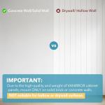 Wall-Mounted Wooden Bathroom Cabinet with Adjustable Shelves