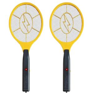 2 Pack Electric Fly Swatter, Handheld Bug Zapper Racket for Outdoor & Indoor, Tennis Mosquito Racket for Insect Battery Powered