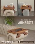 Clip-On Sofa Armrest Tray with Snack Table