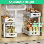 2-Pack Under Sink Organizer with Pull-Out Drawers