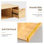 Afuly Floating Nightstand with Charging Station, Modern Night Stand with Drawer Wall Mounted Bedside End Table, Solid Wood Nightstand Side Table Shelf for Bedroom Natural Wooden Decor