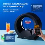 Home Bar Cocktail Drink Mixer, Margarita Cocktail Maker Machine, Cocktail and Mocktail Drink Maker, Easy to Use, App-Enabled Personalized Drinks - Barsys 360 Cocktail Mixer (Black)