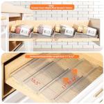 4-Tier Clear Acrylic Spice Drawer Organizer Set