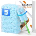 30PCS Disposable Dusters Refills Compatible with Swiffer,Bulk Heavy Duty 360 Degree Duster Replacement Head for Blinds Ceiling Fans and Furniture Dusting