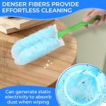 30PCS Disposable Dusters Refills Compatible with Swiffer,Bulk Heavy Duty 360 Degree Duster Replacement Head for Blinds Ceiling Fans and Furniture Dusting