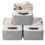 DECOMOMO Large Fabric Storage Bins - 3 Pack