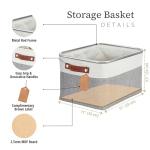DECOMOMO Large Fabric Storage Bins - 3 Pack