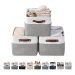 DECOMOMO Large Fabric Storage Bins - 3 Pack