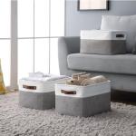 DECOMOMO Large Fabric Storage Bins - 3 Pack