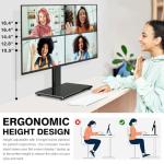 Single Monitor Riser VESA 13–32″ 44 lbs