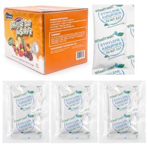 WiseFresh 30 Packs 5 Gram Ethylene Gas Absorber Packet, Vegetable & Fruit Fresh Produce Protector, Food Freshness Extender, Fresh Fruit Preserver, Vegetable Saver