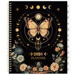Academic Planner Butterfly Tabs Back Pocket