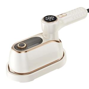 Travel Steamer Iron for Clothes, 1200W Portable Handheld Steamer Iron 4Mode with LCD Display 10S Fast Heating 180° Swivel Handle Powerful Wrinkle Remover, Garment Steamer for Home, Dorm, Travel, White