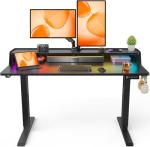 ErGear 48×24″ Electric Height‑Adjustable RGB Gaming Desk