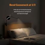 LEPOWER Clip-On Color Changeable Desk and Night Light