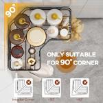 MAXIFFE 3-Pack Corner Shower Caddy Organizers - Black