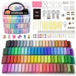Shuttle Art 82‑Color Polymer Clay Kit + Tools
