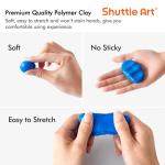 Shuttle Art 82‑Color Polymer Clay Kit + Tools