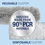 Bona High Performance Dusting System - 1 Extendable Handle, 3 Disposable Dusters, 1 Reusable Duster, & 1 Storage Bag - Extendable Dusting Kit