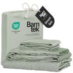 Bamtek 100% Viscose from Bamboo Sheets King Size, Super Soft Bedding Set, 4PC Cooling Sheets for Hot Sleepers, Vegan Silk Moisture Wicking, Organically Grown Bedsheet, Sage - 76" x 80"