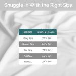 Bamtek 100% Viscose from Bamboo Sheets King Size, Super Soft Bedding Set, 4PC Cooling Sheets for Hot Sleepers, Vegan Silk Moisture Wicking, Organically Grown Bedsheet, Sage - 76" x 80"