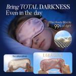 LULUSILK Mulberry Silk Sleep Eye Mask & Blindfold with Elastic Strap/Headband, Soft Eye Cover Eyeshade for Night Sleeping, Travel, Nap(Pink)