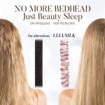 LULUSILK Mulberry Silk Sleep Eye Mask & Blindfold with Elastic Strap/Headband, Soft Eye Cover Eyeshade for Night Sleeping, Travel, Nap(Pink)