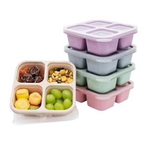 5 Pack Compartment Bento Lunch Box Set