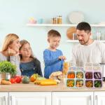 5 Pack Compartment Bento Lunch Box Set