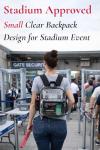 ZENPUNK 12×12×6 PVC Clear Stadium Backpack