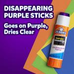 Elmer’s Disappearing Purple Glue Sticks, 22 g × 3