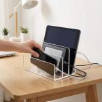 Jucoan 3‑Section Acrylic File Holder 9×6.5″