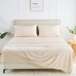 GOKOTTA Split King Sheets Set 5 Pieces, 100% Tanboocel® Rayon Derived from Bamboo Sheets Split King Size, Soft Breathable Sheets, 16" Deep Pocket Sheets with Elastic Corner Straps, Moisture Wicking