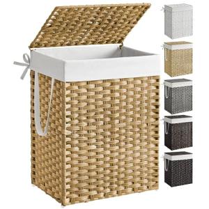 Goose Yellow Laundry Hamper with Lid and Handles