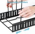 ORDORA 8 Tier Pot and Pan Organizer Rack for Cabinet With 3 DIY Methods, Adjustable Organizer for Pots, Pans and Lids