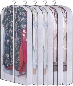 60" Hanging Garment Bags for Closet Storage - 5 Pack