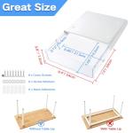 Self-Adhesive Under‑Desk Drawer Organizer 2‑Pack White