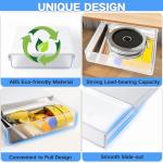 Self-Adhesive Under‑Desk Drawer Organizer 2‑Pack White