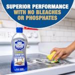 Bar Keepers Friend Cooktop Cleaner (2 x13 oz) + Scraper - Multipurpose Liquid Stovetop Cleanser, Safe for Use on Glass & Ceramic Cooking Surfaces, Copper, Brass, Chrome, Stainless Steel & Porcelain