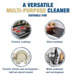 Bar Keepers Friend Cooktop Cleaner (2 x13 oz) + Scraper - Multipurpose Liquid Stovetop Cleanser, Safe for Use on Glass & Ceramic Cooking Surfaces, Copper, Brass, Chrome, Stainless Steel & Porcelain