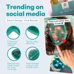 Medi Grade Cooling Ice Face Mask and Cooling Eye Mask for Puffy Eyes & Migraine Relief - Self Care Face Ice Pack with ChillGel Face Ice Mask Technology - Cooling Face Mask, Eye Pads and Bag