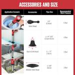 POPULO Electric Toilet Plunger Swift High Pressure Drain Unclogger Plungers for Bathroom, Floors, Shower Heavy Duty Versatile Home Toilet Clog Remover