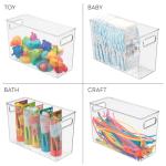 Stackable Plastic Kitchen Organizer Bin with Handles