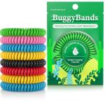 BuggyBands 12 Pack Mosquito Repellent Bracelets, Individually Wrapped, DEET Free, Natural and Waterproof Band
